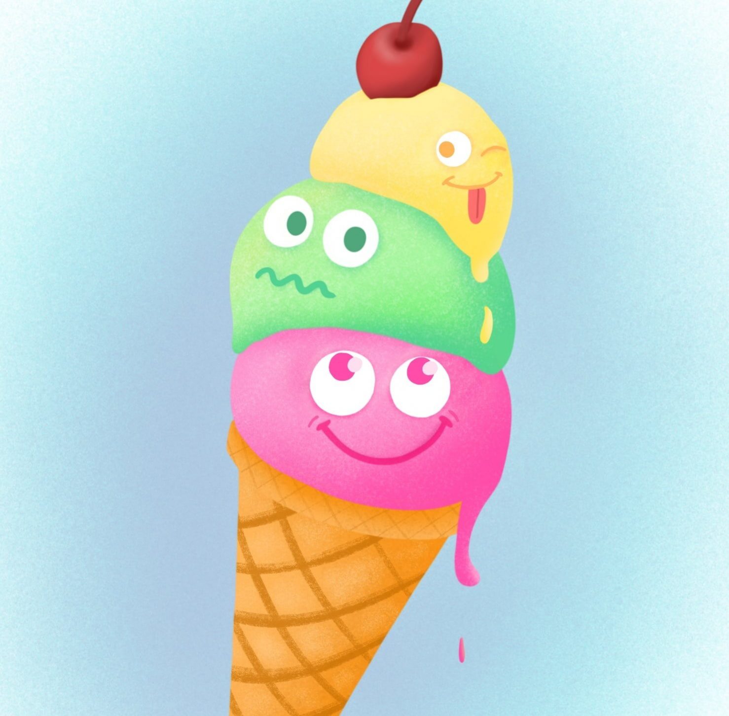 Drawing a digital ice cream using procreate Digital Art Academy