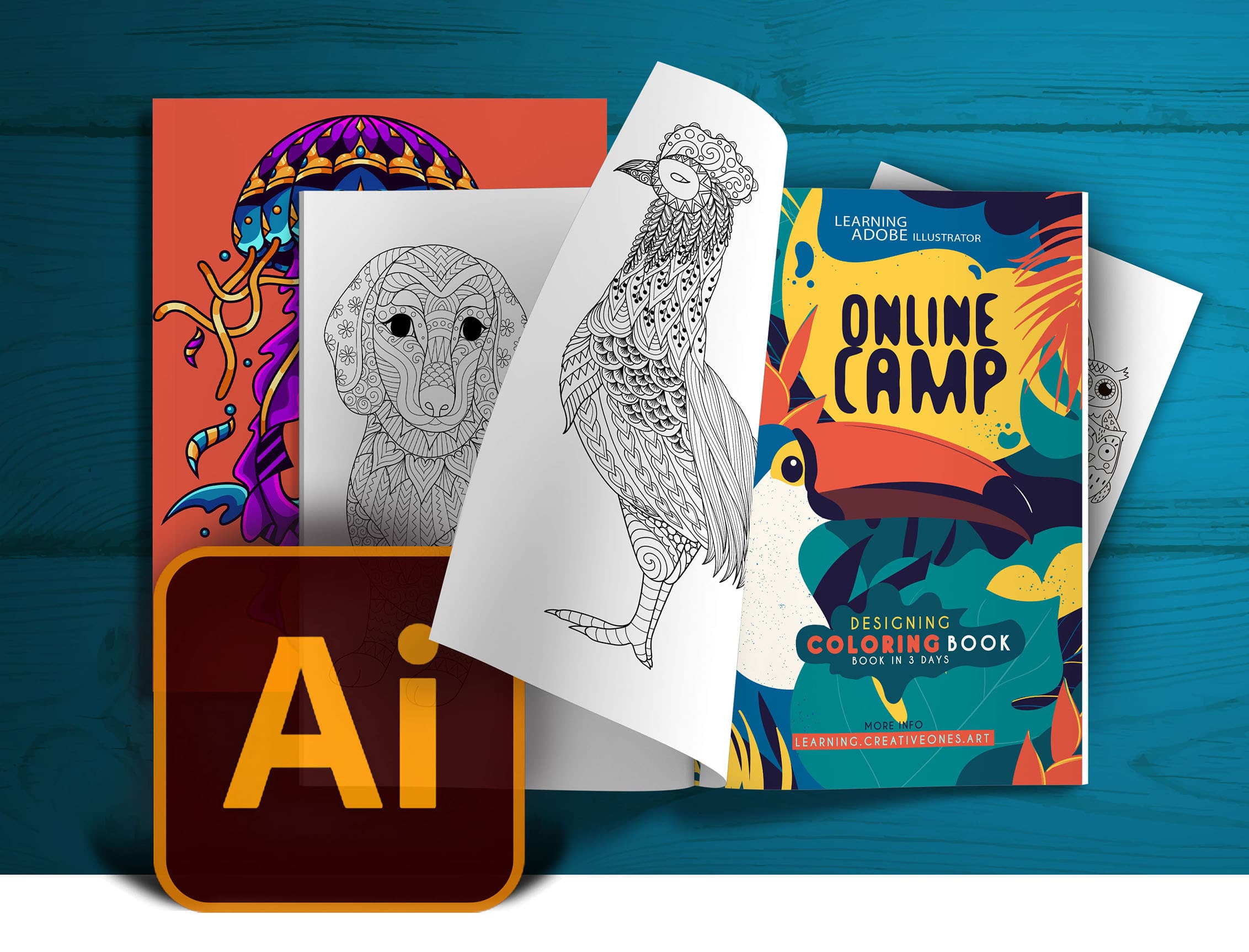 Design a Coloring Book- Winter Camp for Teens – Learning Adobe ...