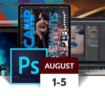 In 5 days Summer Camp, teenagers will learn how to create epic posters, business cards, videos, gif animated, YouTube channel arts and more... using Photoshop connected from iPad or Desktop. Online/Live Classes.